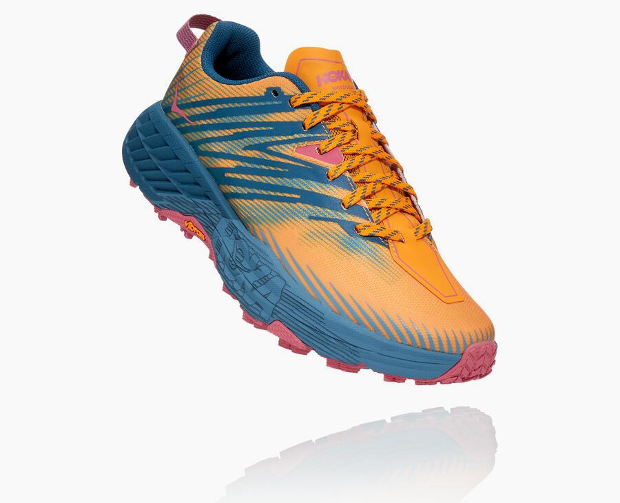 Zapatillas Trail Hoka One One Mujer - Speedgoat 4 - Azules - QGK026419